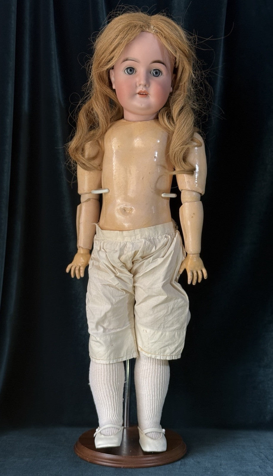 Antique German Karl Hartmann 25” Doll Bisque Head Composition Body