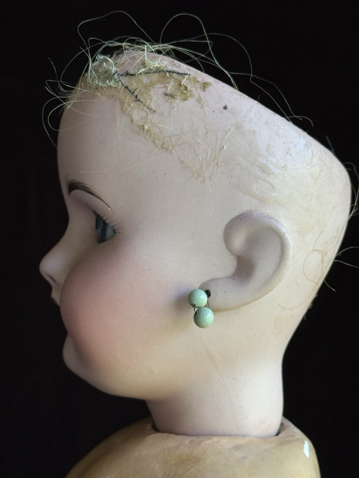 Antique French 21.5” Laternier Limoges Bisque Head Doll