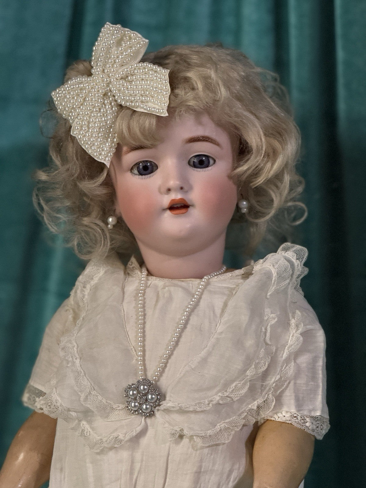 Antique German Heinrich  Handwerck Dep 109- 12N Bisque Head 24” Doll