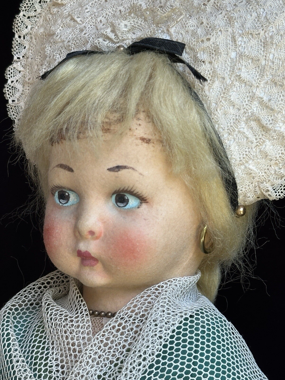 Vintage Italian Lenci 19” Felt Doll in Regional Torino Costume with Tags