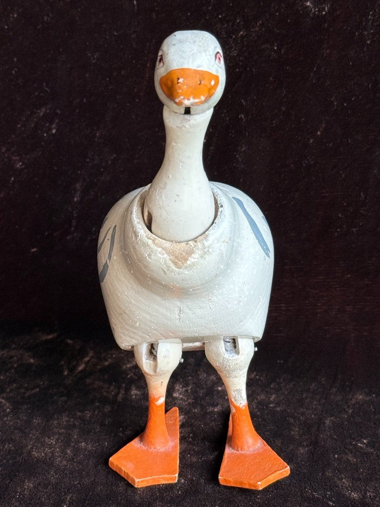 Rare Antique American 6” Schoenhut Circus Goose Wooden Jointed Doll