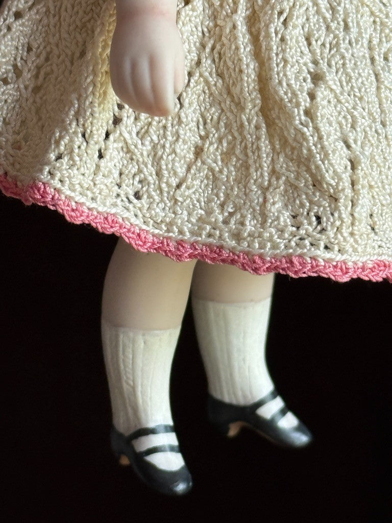 Miniature Cathy Hansen Porcelain Repro Antique French Mignonette Dollhouse Doll