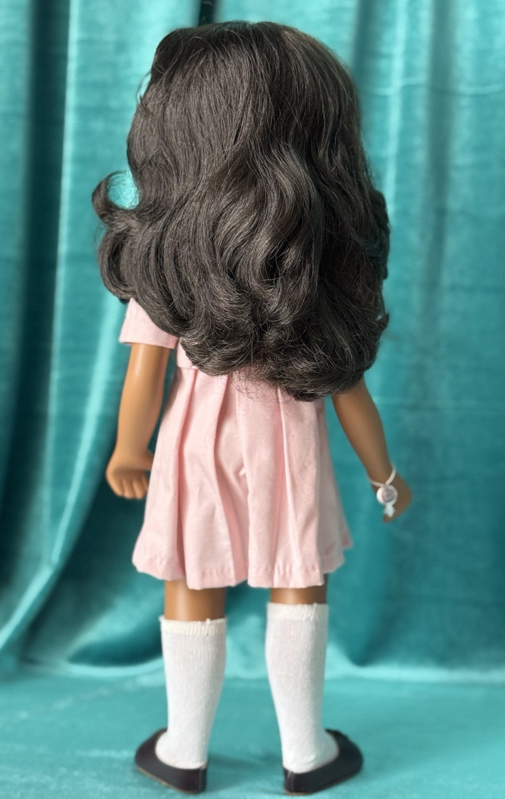 Collectible England Vinyl Sasha Brunette Pink Dress 103 Girl Doll with Box/Tag