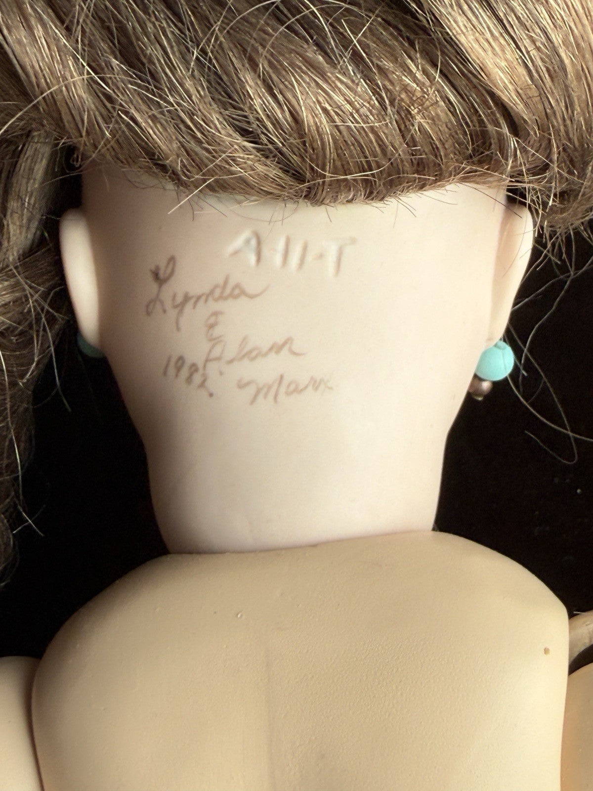 Vintage Lynda & Alan Marx Porcelain 15” Repro of Antique French Thuillier Doll