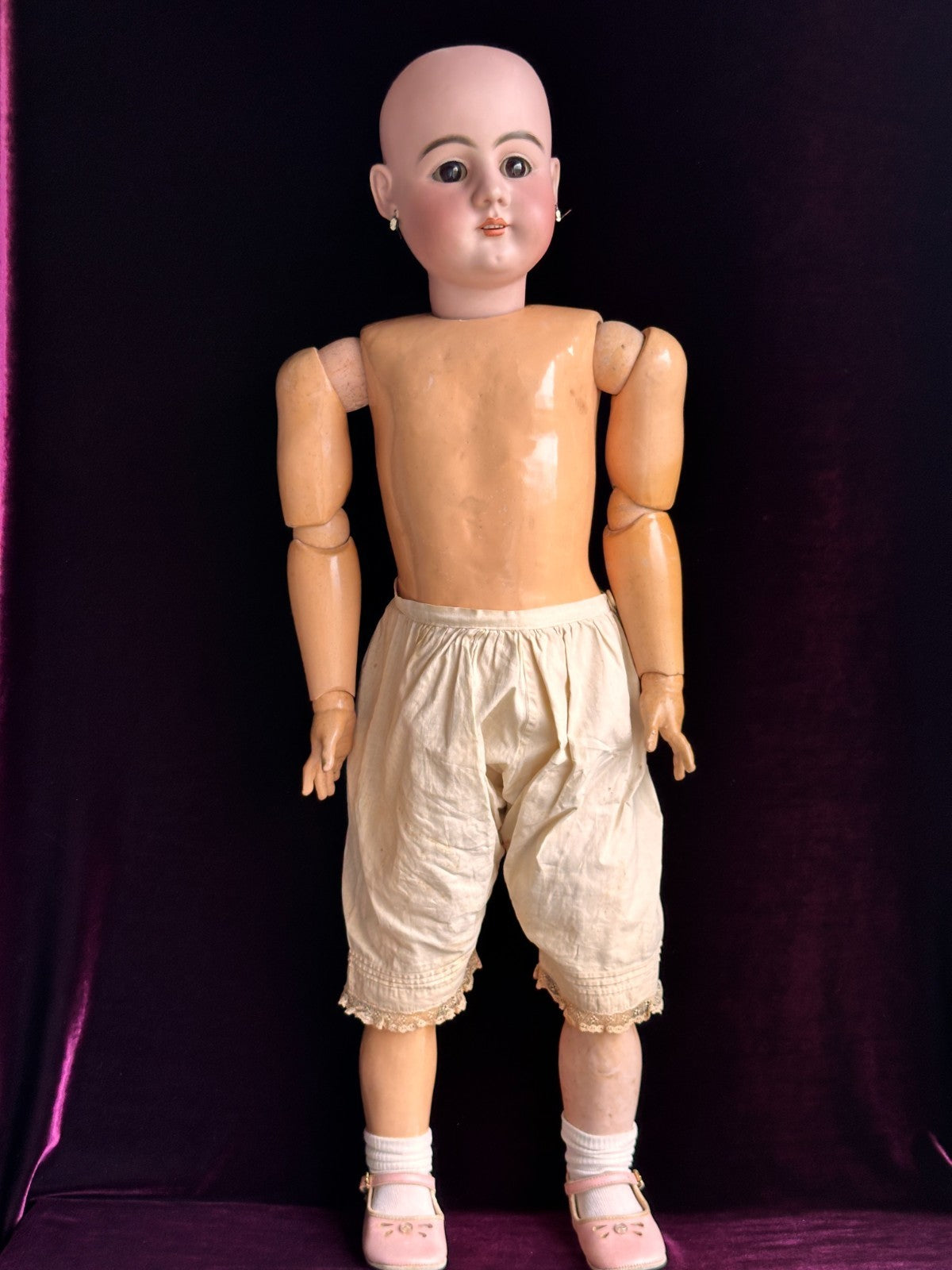 Large Antique German 31” Early Heinrich Handwerck 79 Bisque Head Doll