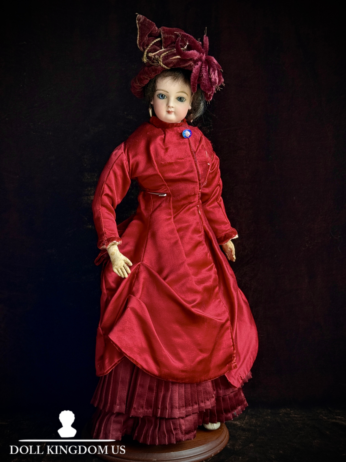 Antique French 17” Jumeau Poupee Bisque Head Fashion Doll