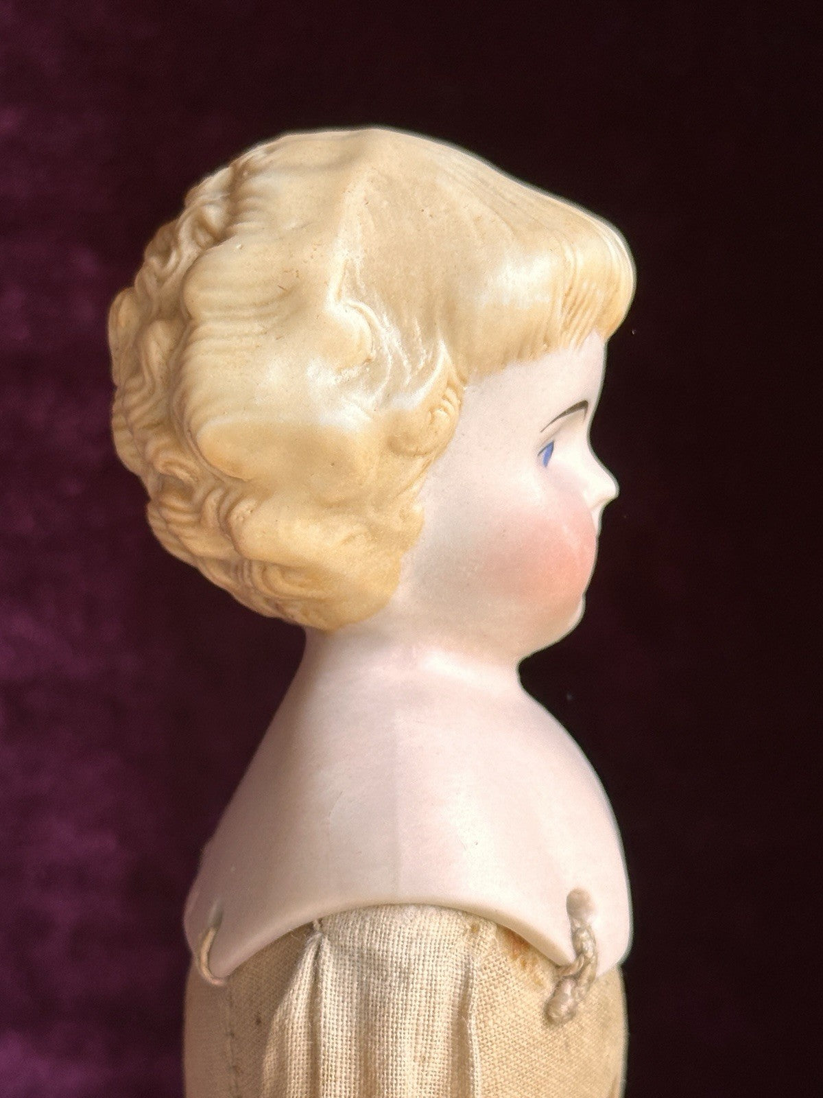 Antique German 10.75” Alt, Beck & Gottschalck Highland Mary Bisque Parian Doll