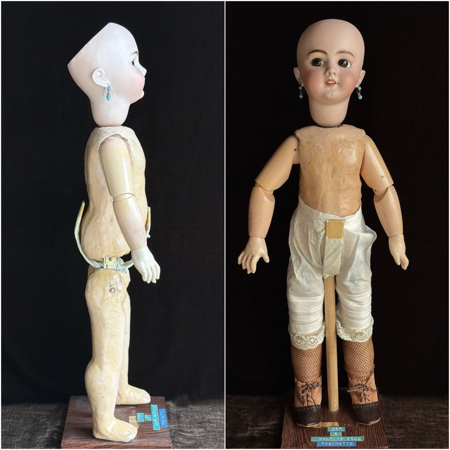 Antique German/French 23” Tete Jumeau Simon Halbig Dep Bisque Head Walker Doll
