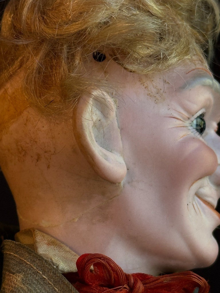 Very Rare 13.5” Antique German Cuno Otto Dressel Uncle Sam Character Bisque Doll