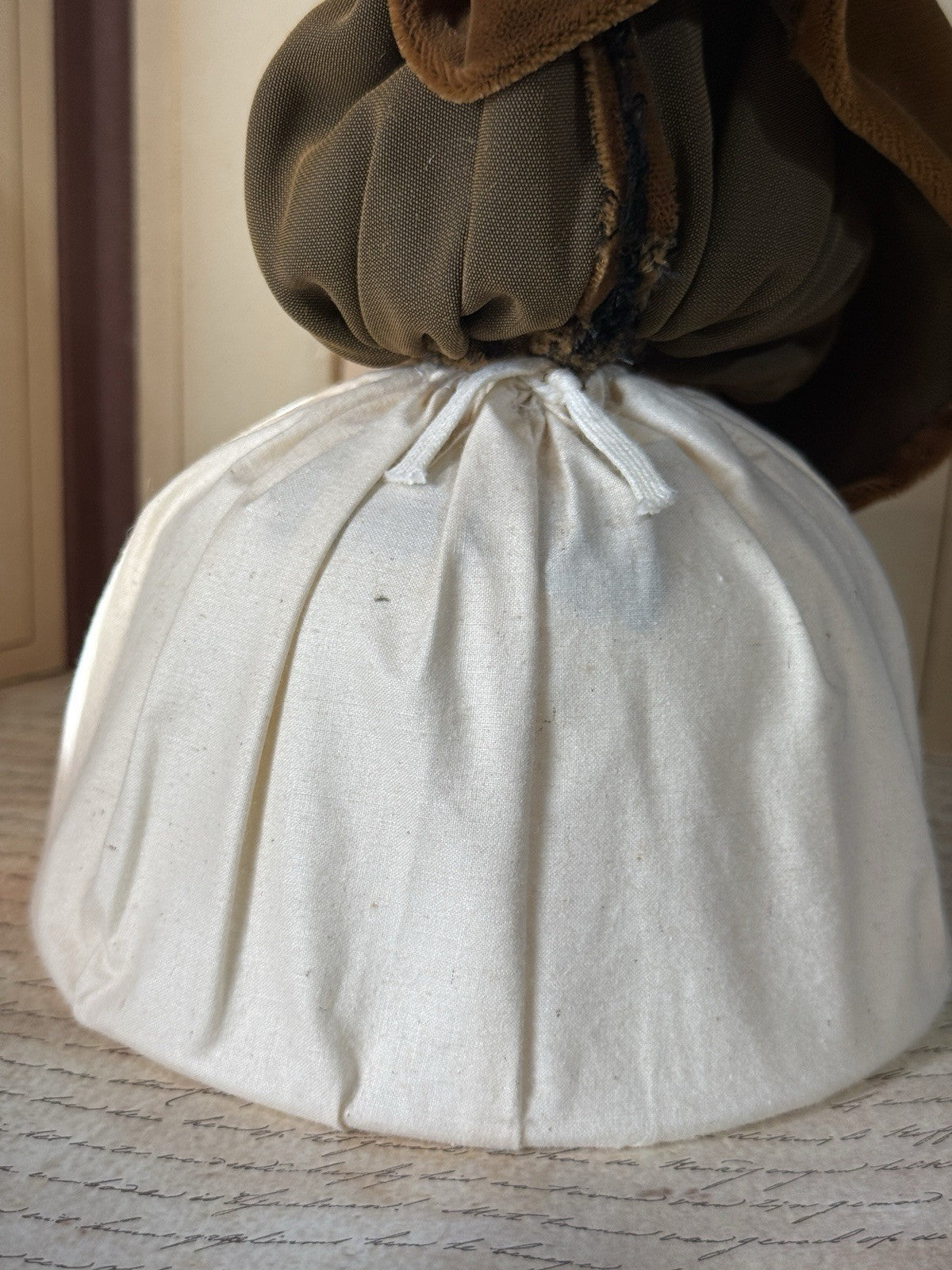 Rare Antique German Art Deco Pin Cushion Half 6 1/2” Doll