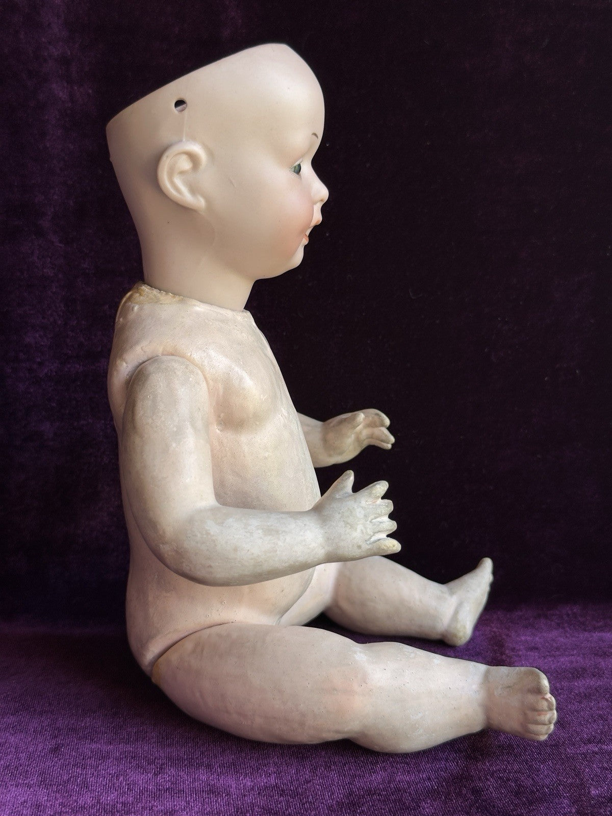 Rare Antique German 11.5” Armand Marseille 590 Bisque Head Baby Doll