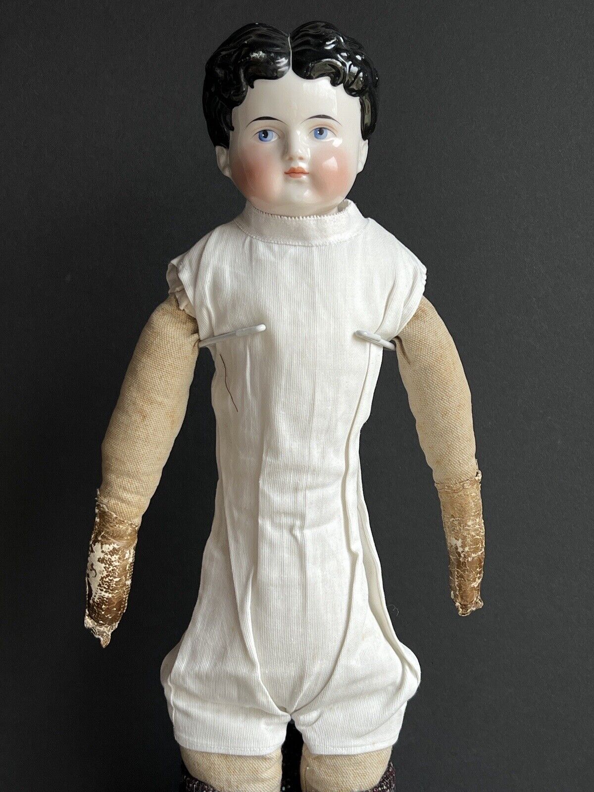Antique German 22” ABG Alt Beck Gottschalk 784 Exposed Ears China Boy Doll