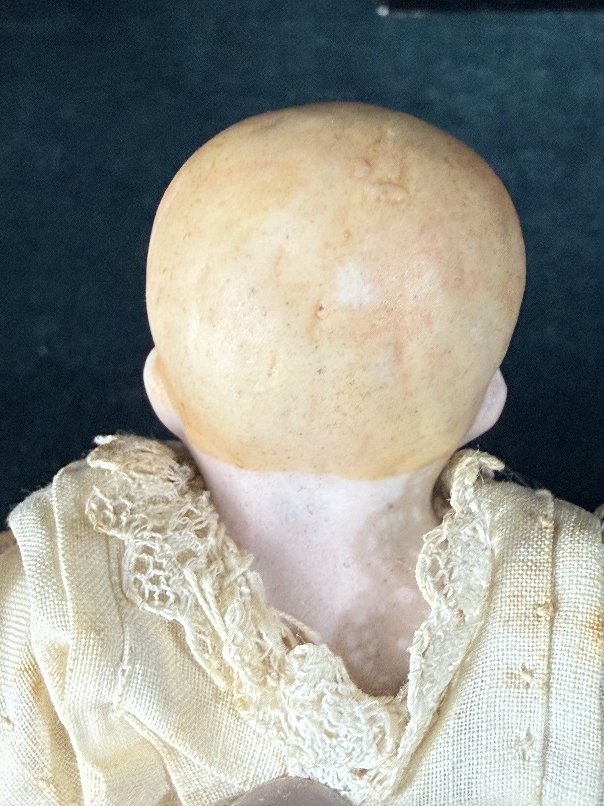 Antique German 5” All Bisque Miniature Baby Doll