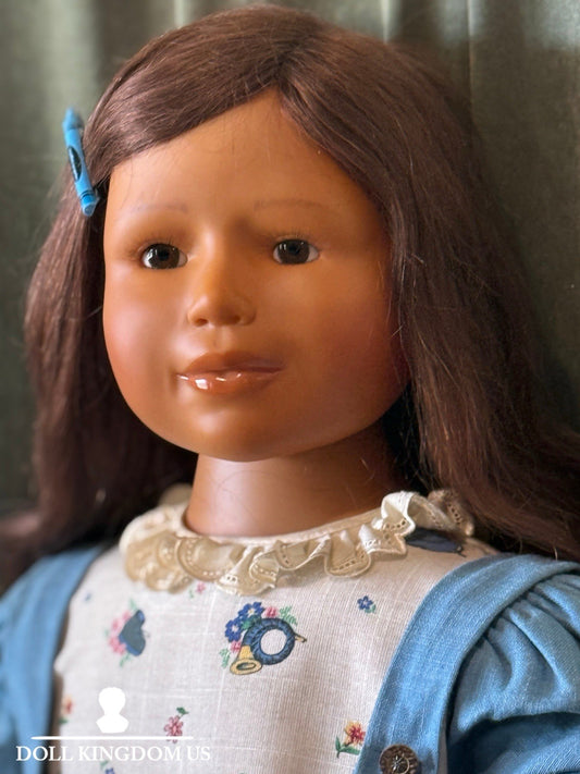 Huge 46” Collectible German Artist Evelyn Leman Vinyl Girl Doll