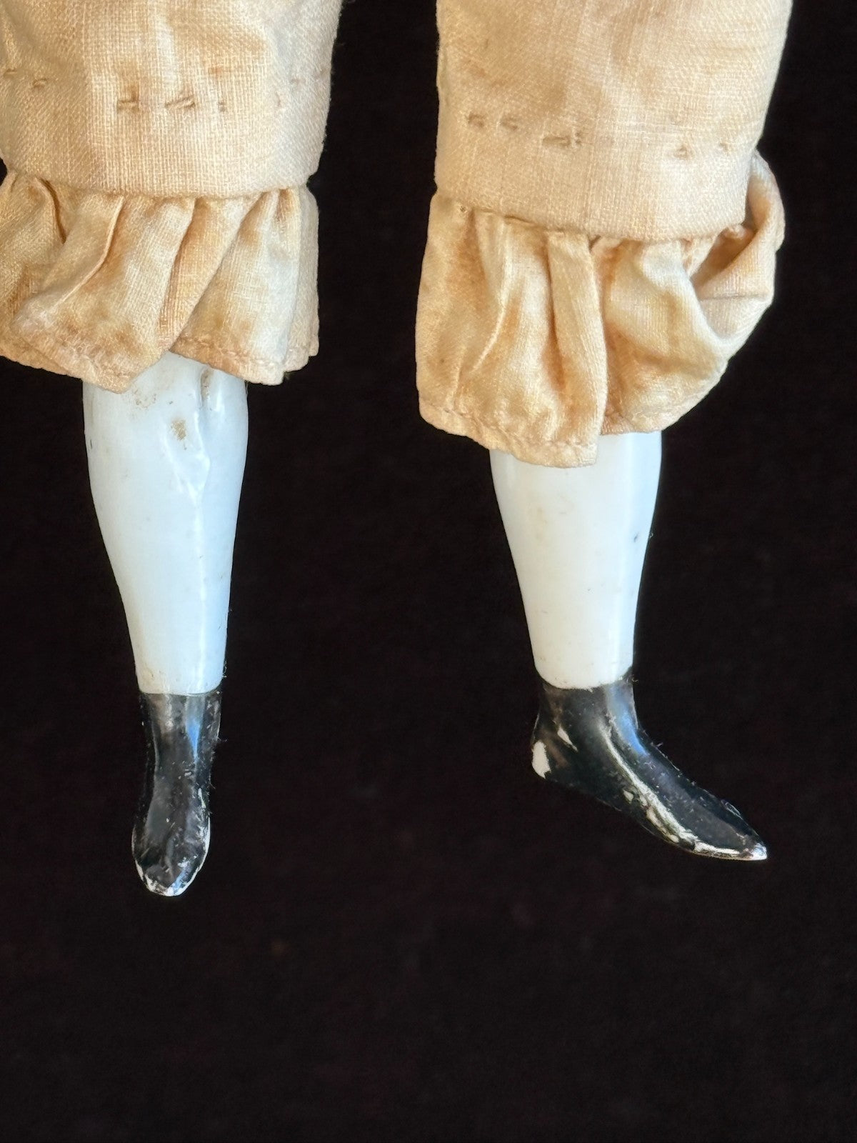 Antique German 12” Flat Top Highbrow China Shoulder Head Doll