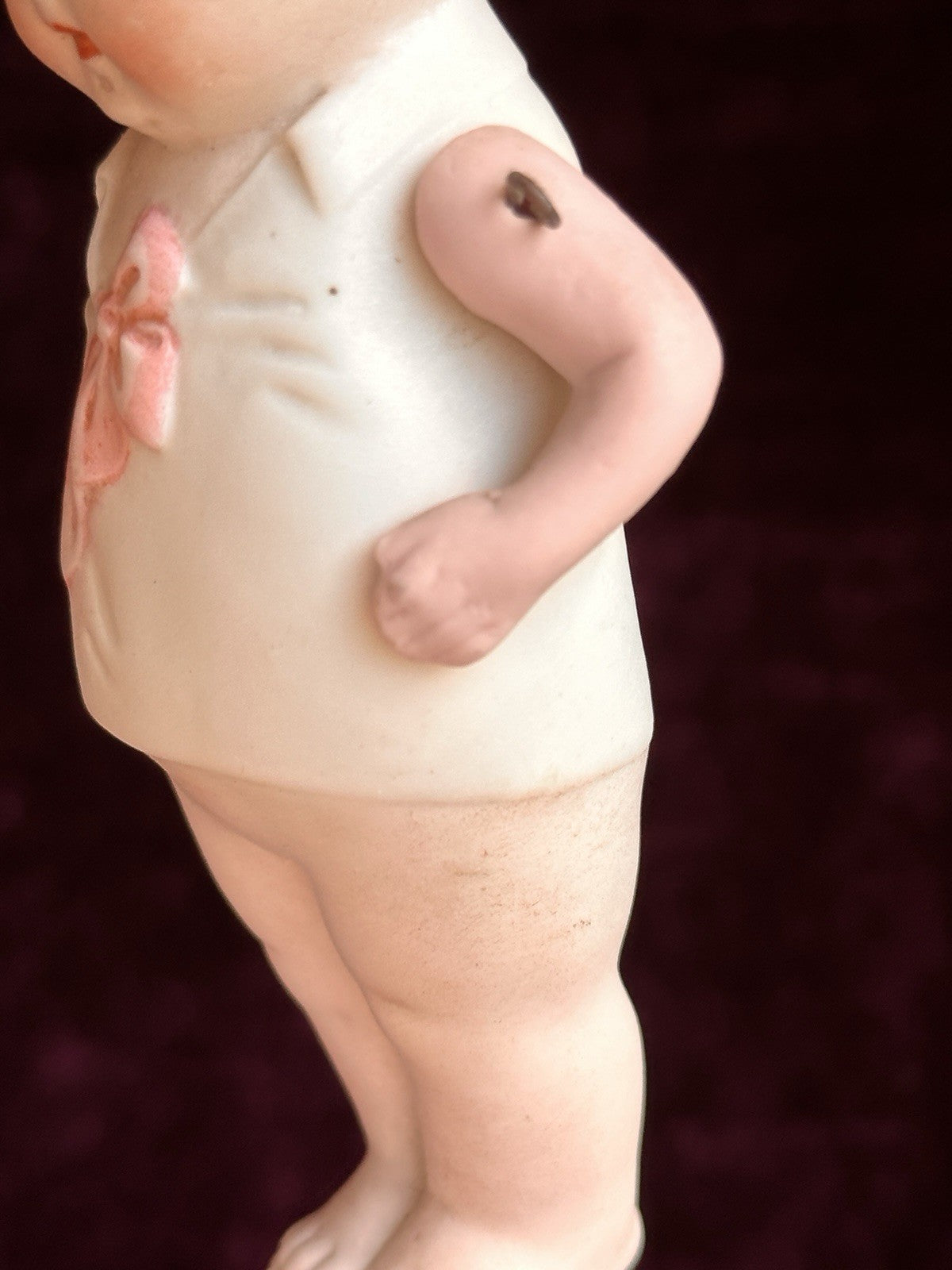 Rare Antique German 5” Baby Bud Style All Bisque Googly Girl Doll
