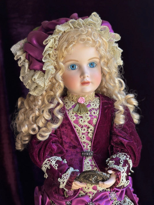 Patricia Loveless 24.5" Bernadette Musical Porcelain French Bebe Doll LE 200
