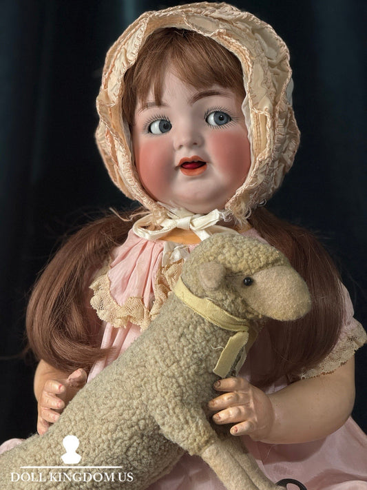 Large 24” Antique German Kammer & Reinhardt Simon Halbig 126 Flirty Eyes Doll