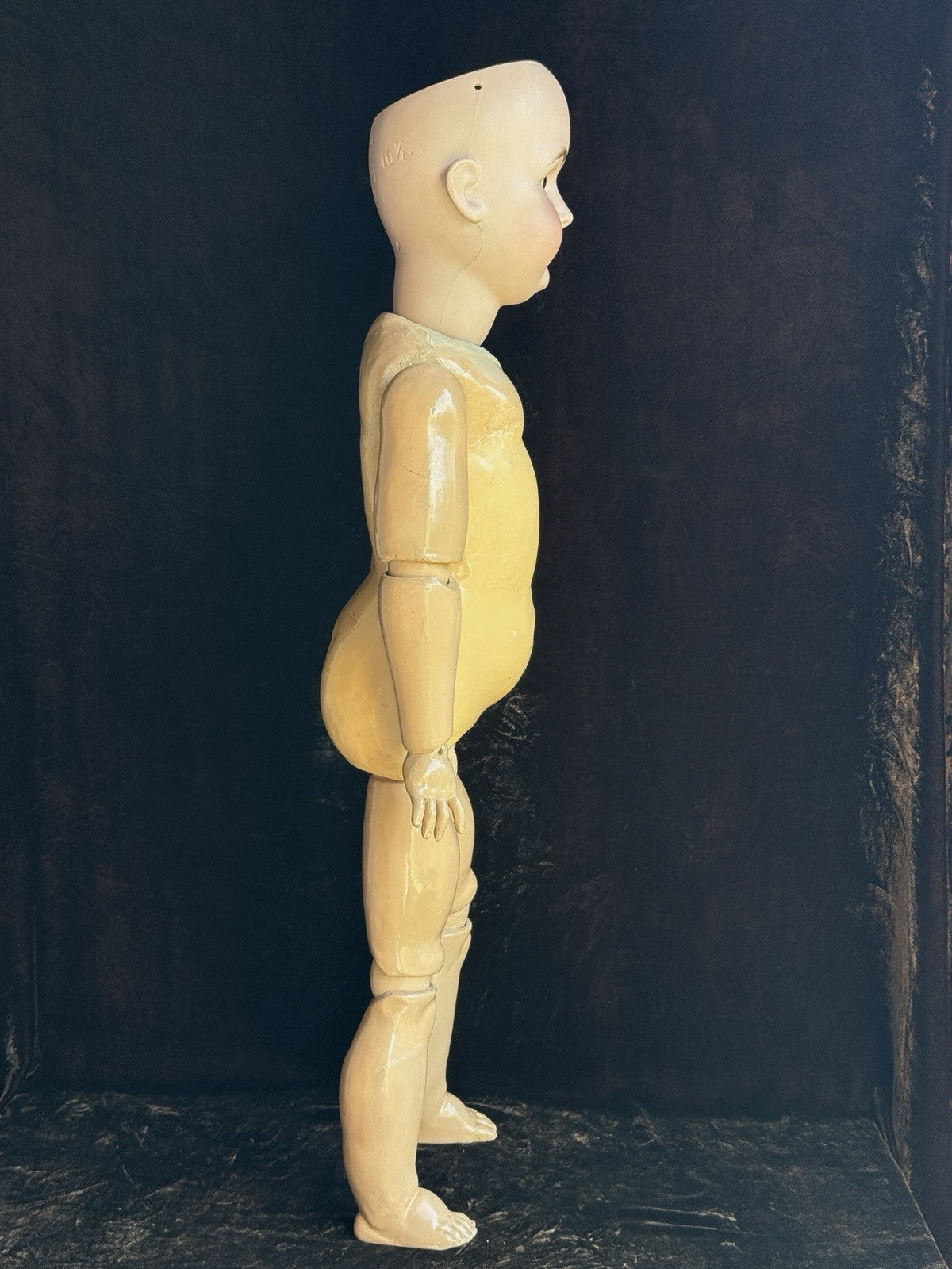 Large Antique German 30” Kestner 164 Bisque Head Doll