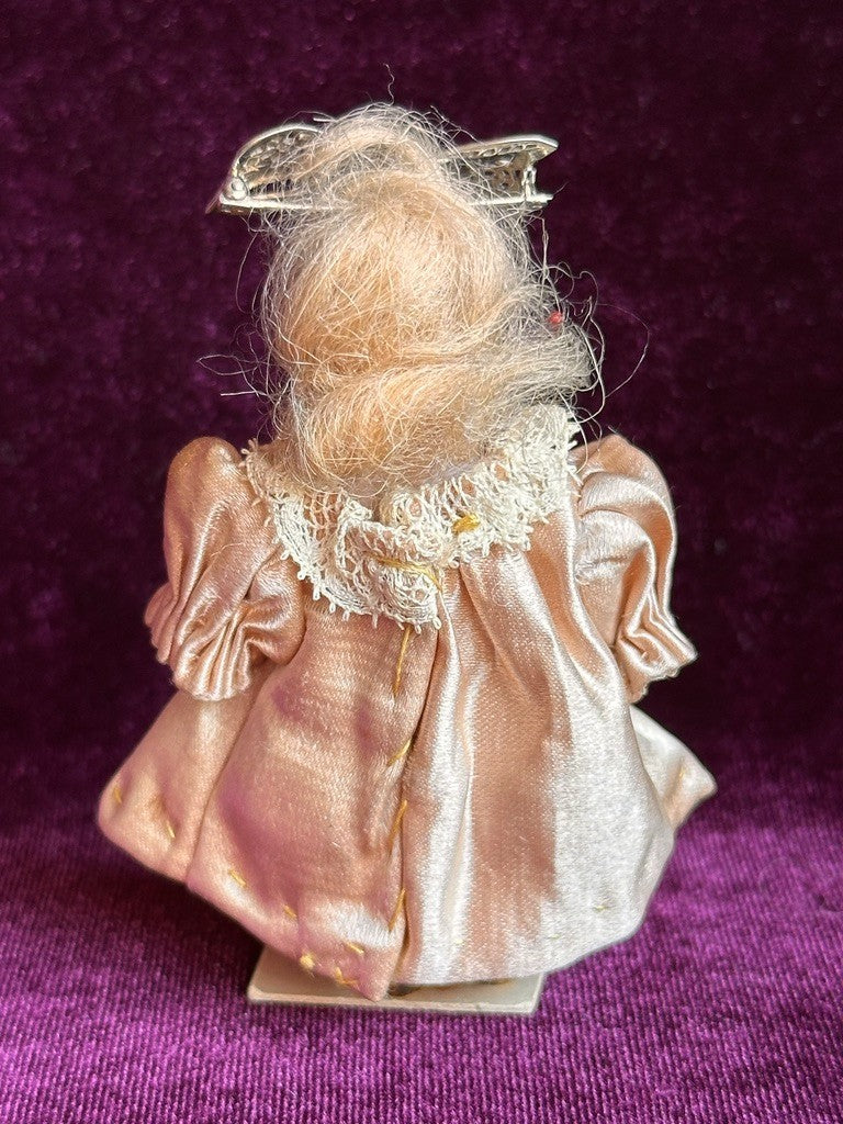 Antique German Miniature 2.75" All Bisque Dollhouse Doll