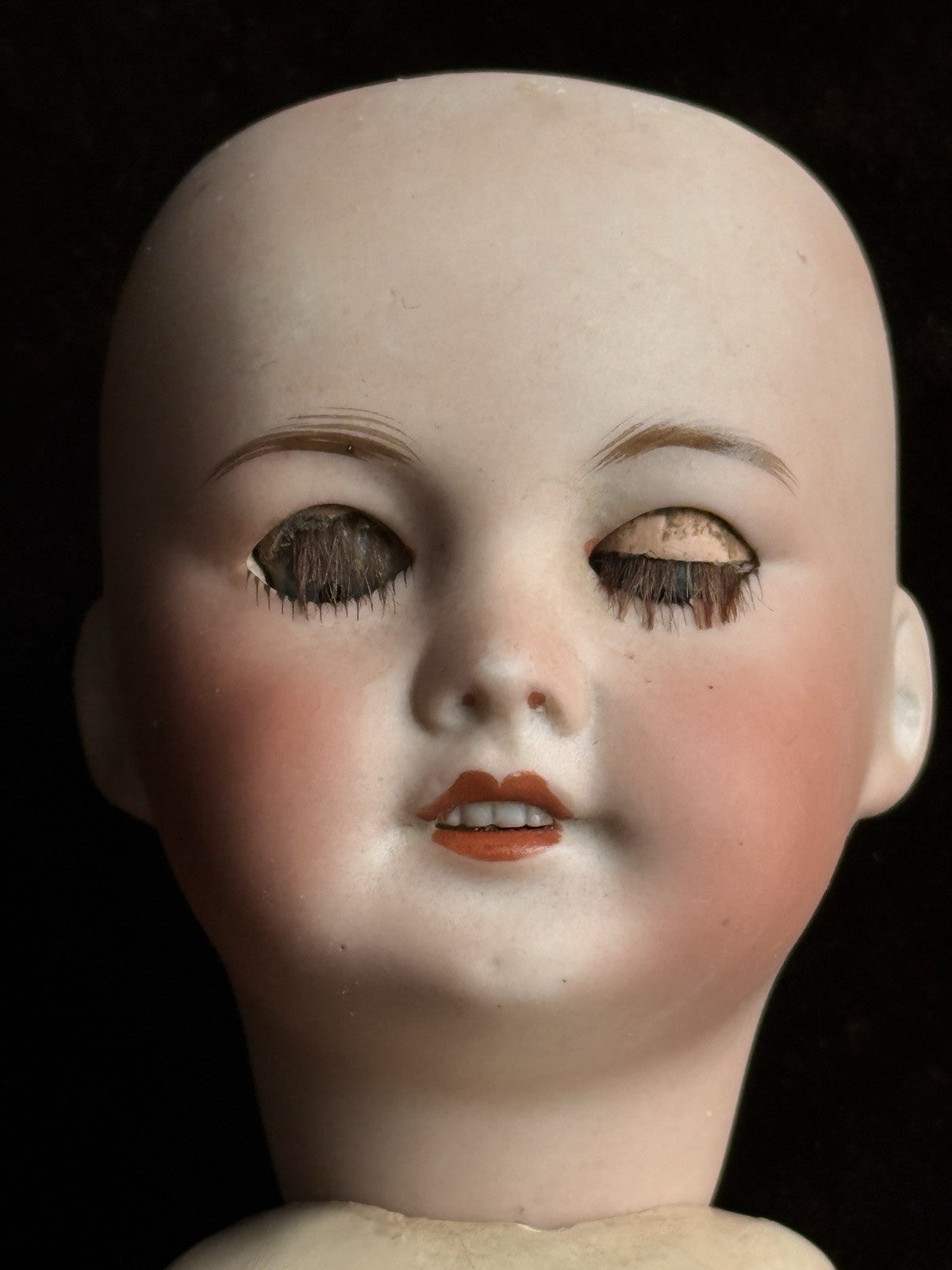Antique French 13.25” SFBJ (?) Bisque Head Doll