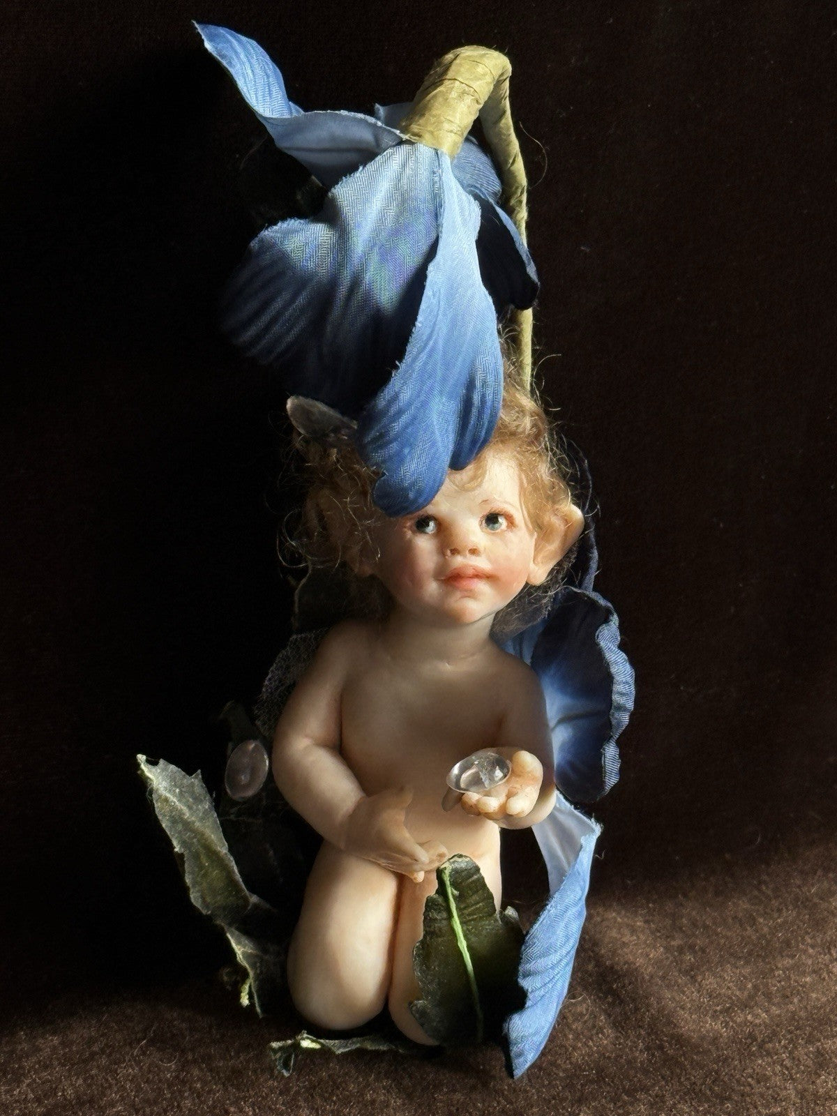 OOAK Miniature Contemporary Artist Polymer Clay Elf Doll