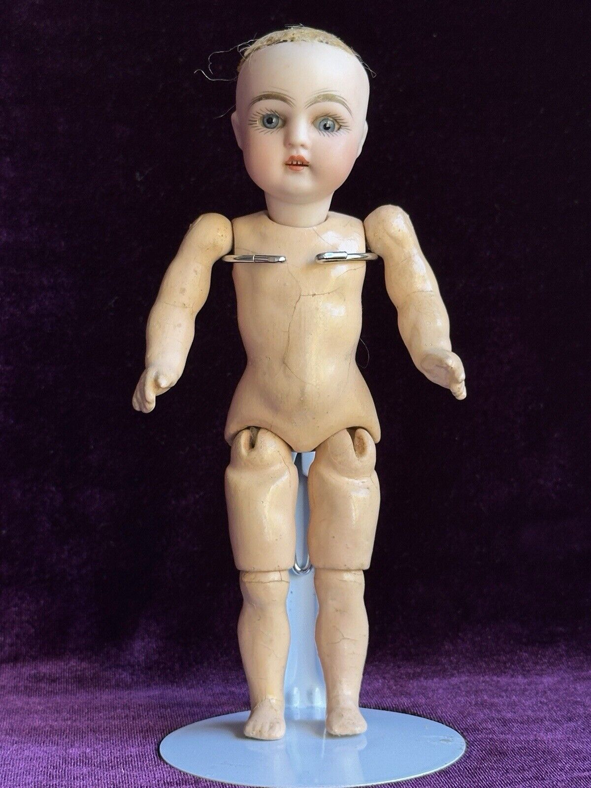 Rare Tiny 6.75” Kestner 149 Bisque Head Composition Body Doll