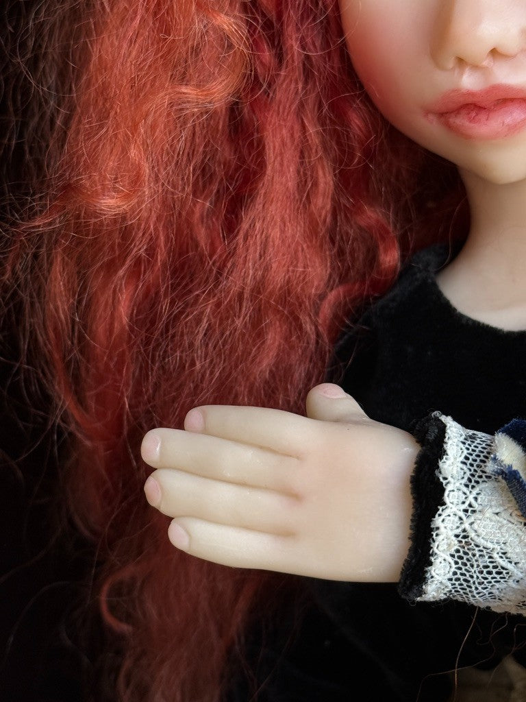 OOAK 25" Polymer Resin (?) Sylvie Doll by Roseweb Originals by Artis Kristy Hall