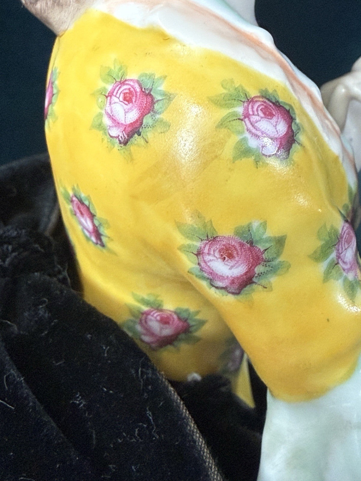 Large Antique German Porcelain William Goebel 12” Half Doll Pin Cushion