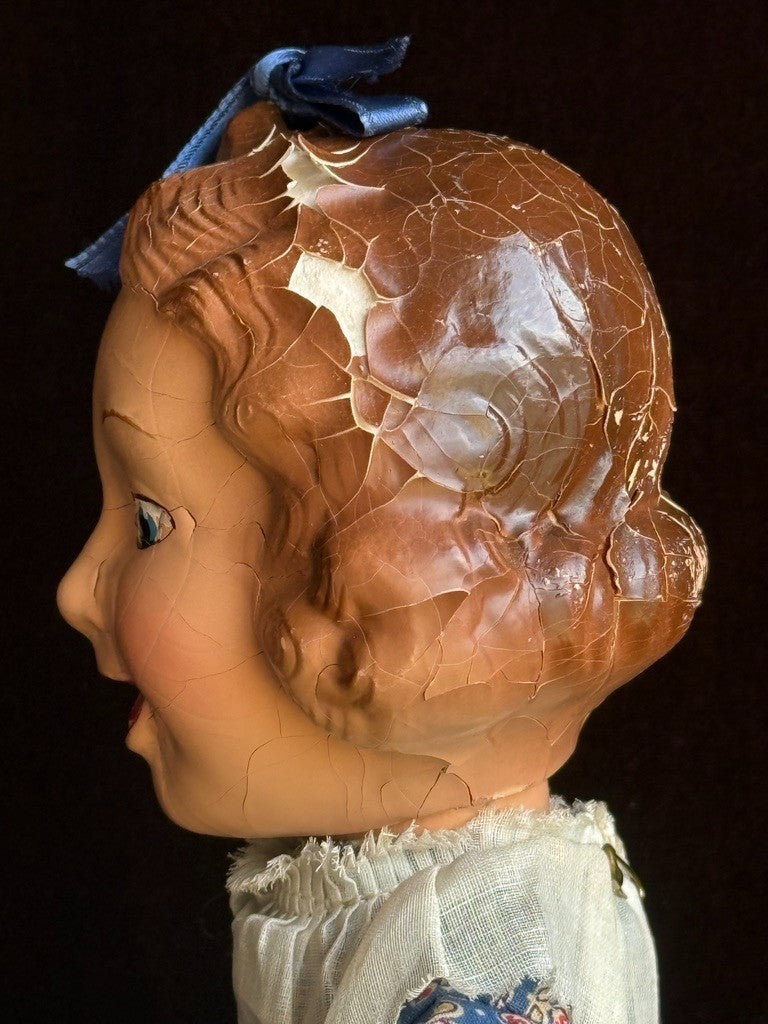 Vintage American Ideal 12.5" Baby Snooks Flexy Doll Fanny Brice Doll with Tag