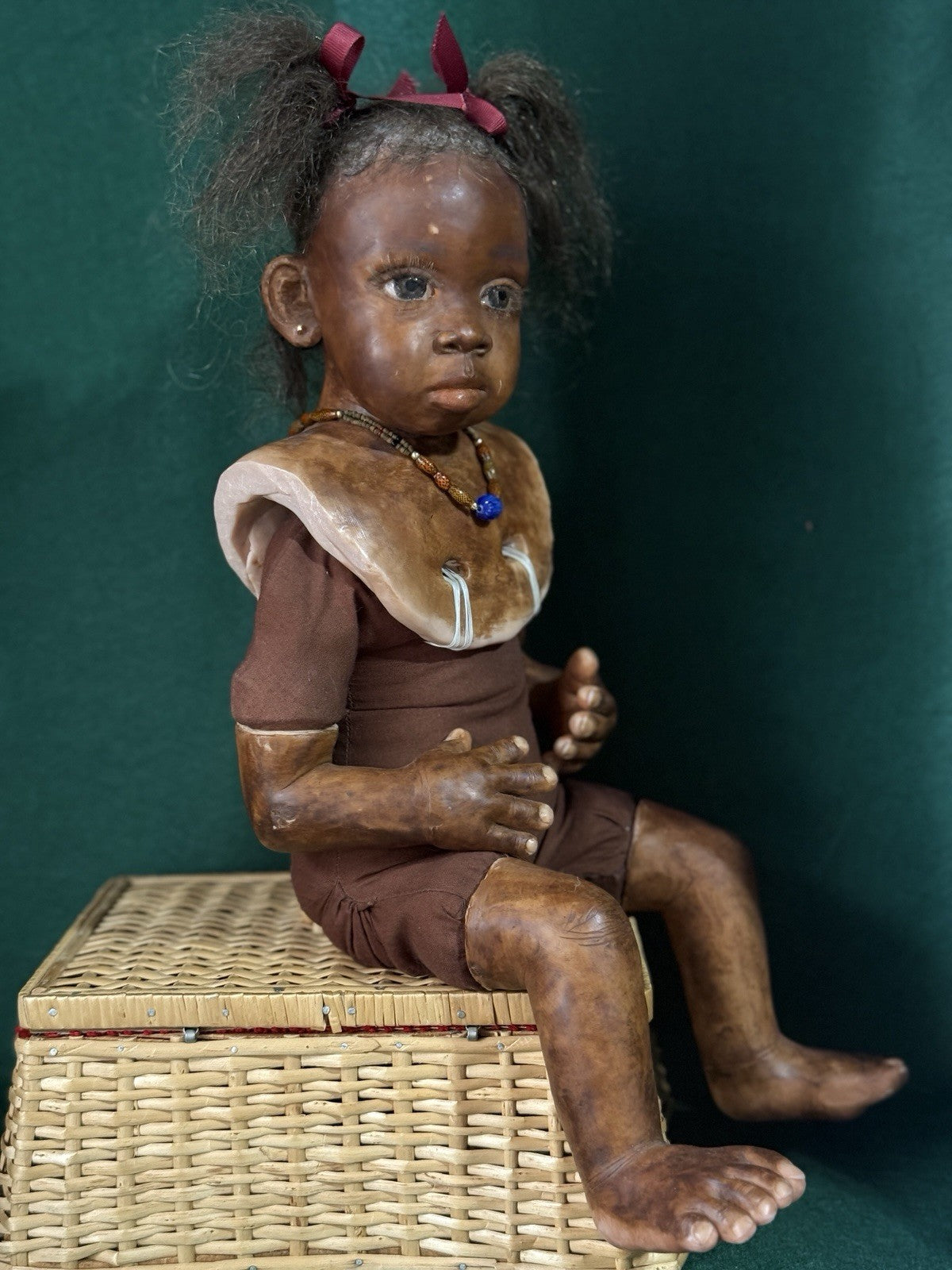Rare!! OOAK Artist Lorna Miller Handmade Resin Type 18” Doll