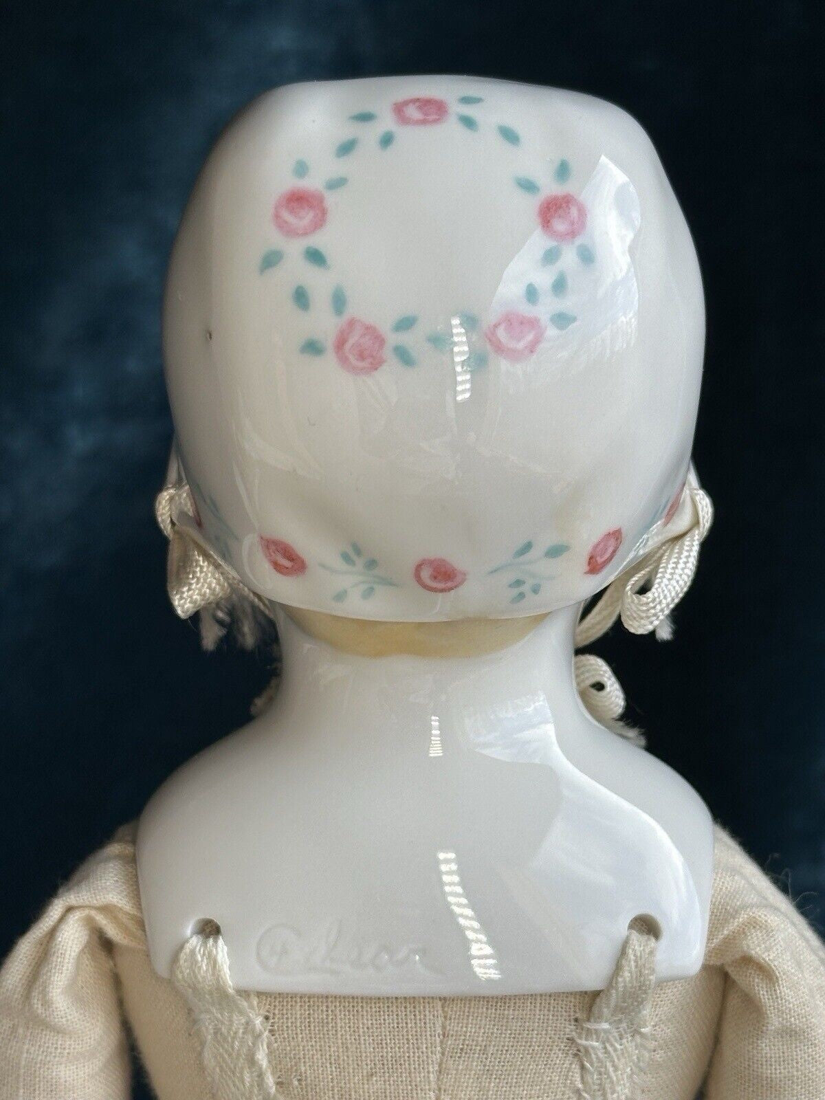 Rare 12.5” Vintage 1948 Emma Clear Signed Stuart Baby China Doll Glass Eyes