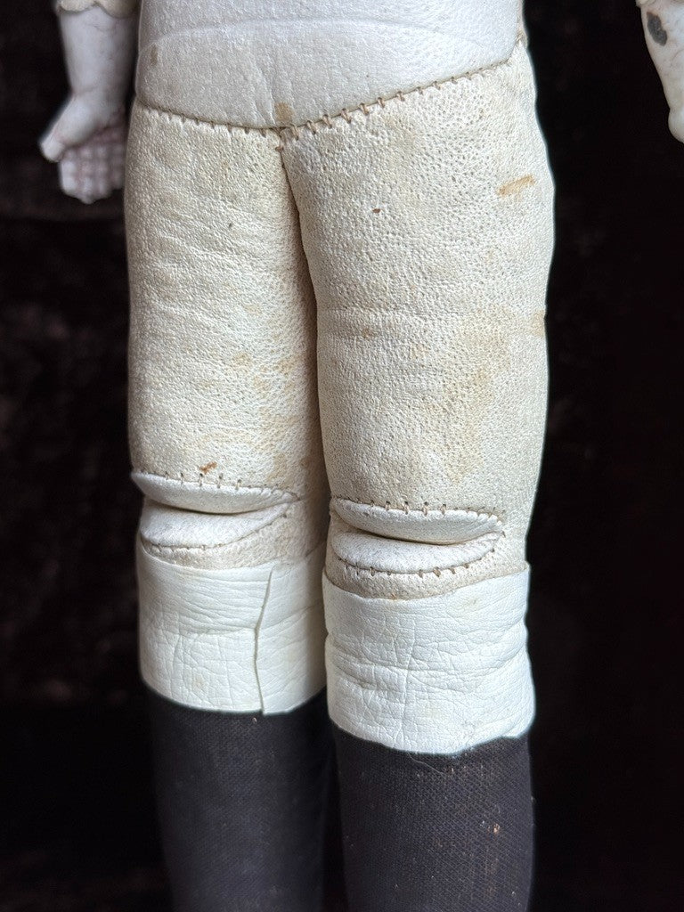 Antique German 12” Gebruder Heubach Bisque Shoulder Head Character Boy Doll