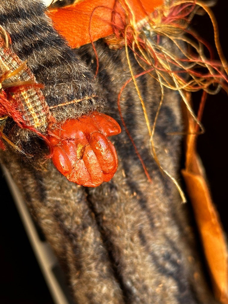 Antique German 13” Armand Marseille Native American Indian Bisque Head Doll