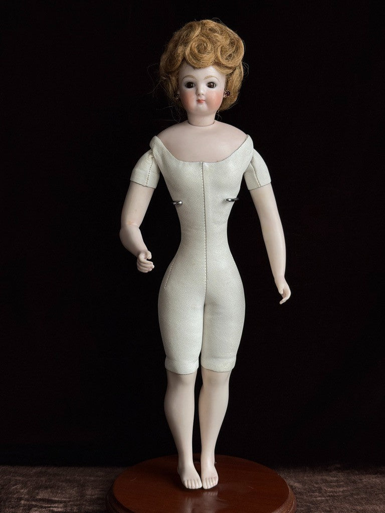 Vintage Artist Porcelain 16” Reproduction of Antique French Fashion Doll
