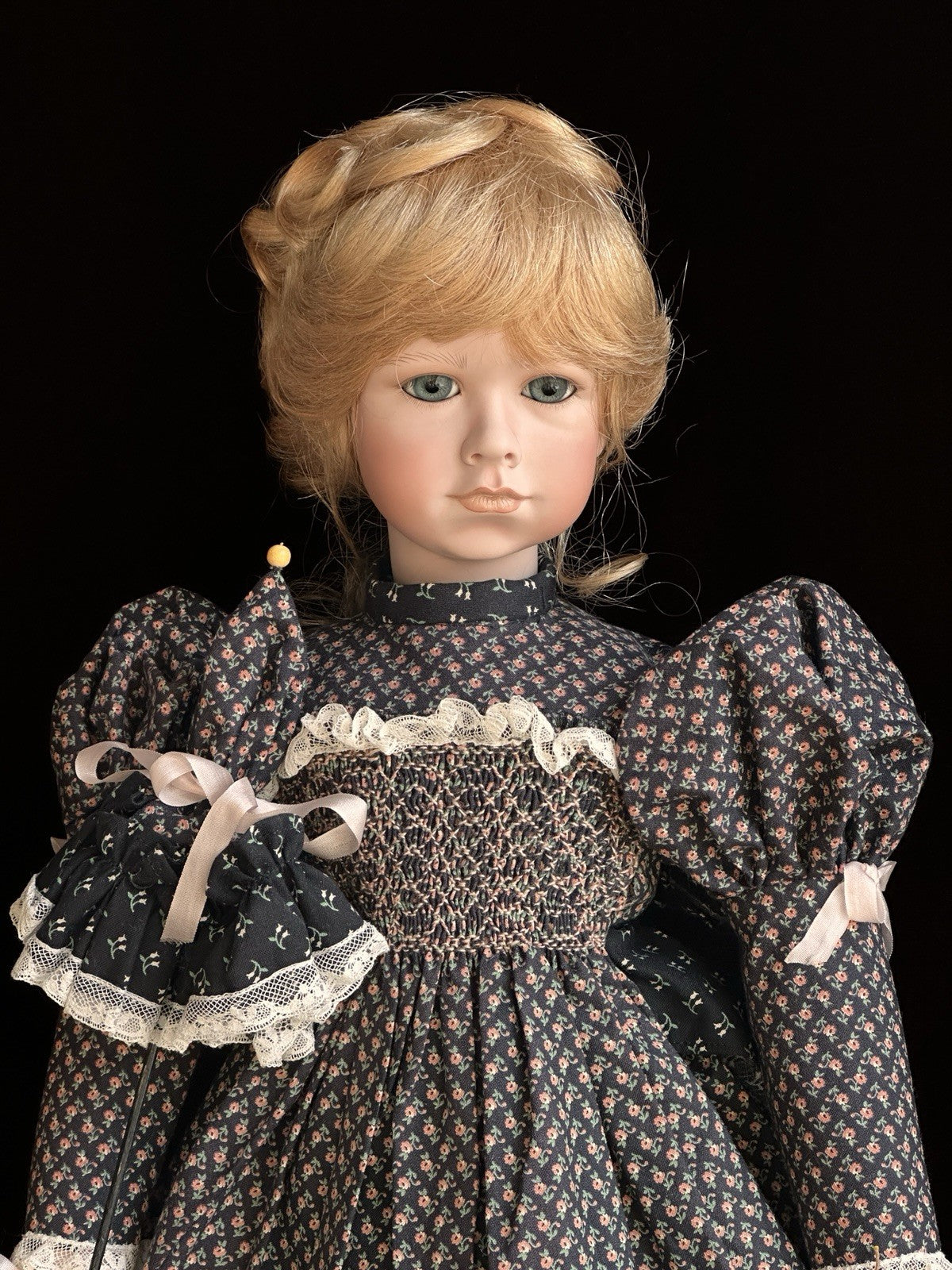 Collectible Porcelain 23” Linda Mason Originals Victoria Rose Doll LE 50