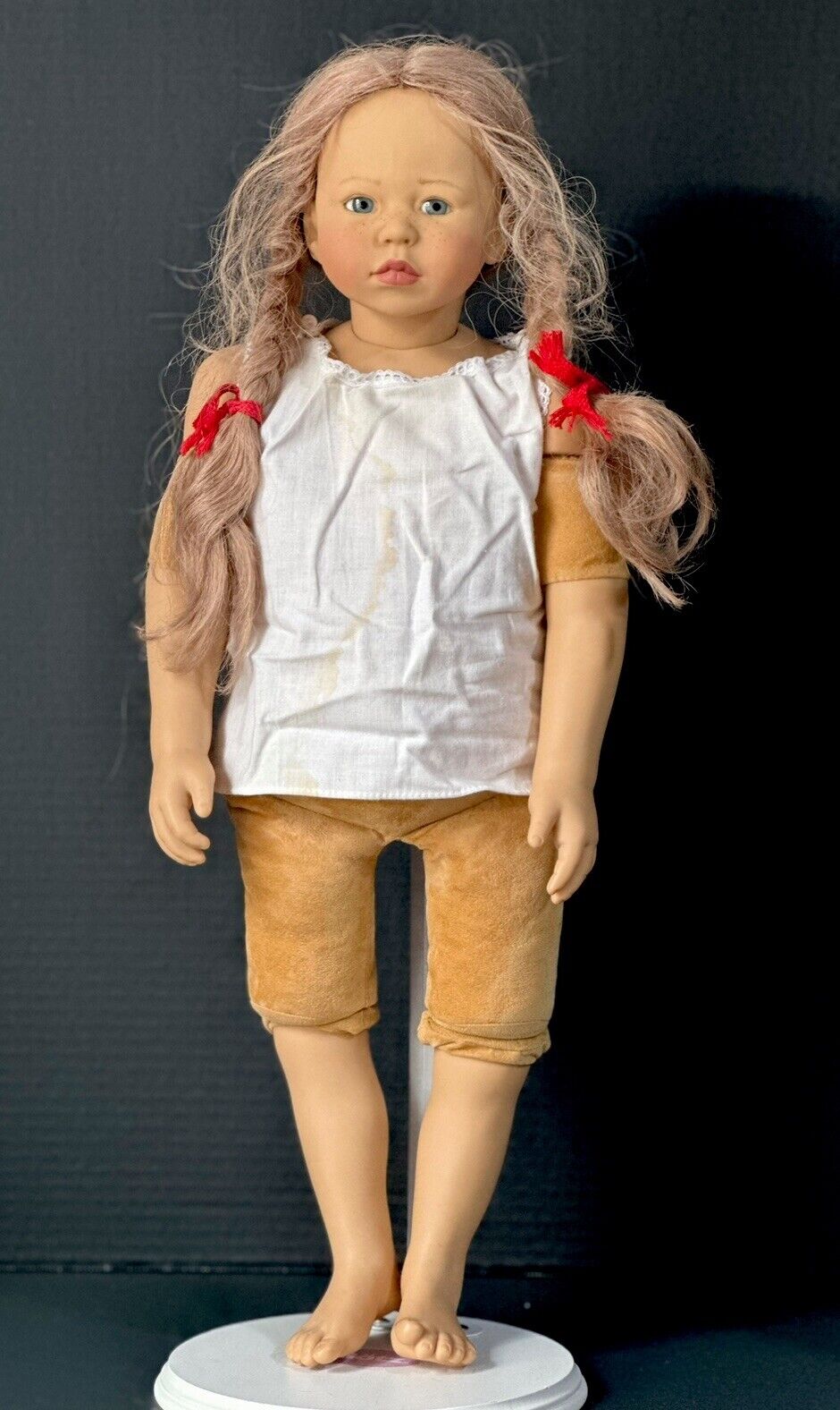 Collectible Vinyl German GOTZ 25” Doll “Rosel" by Artist Karin Schmidt