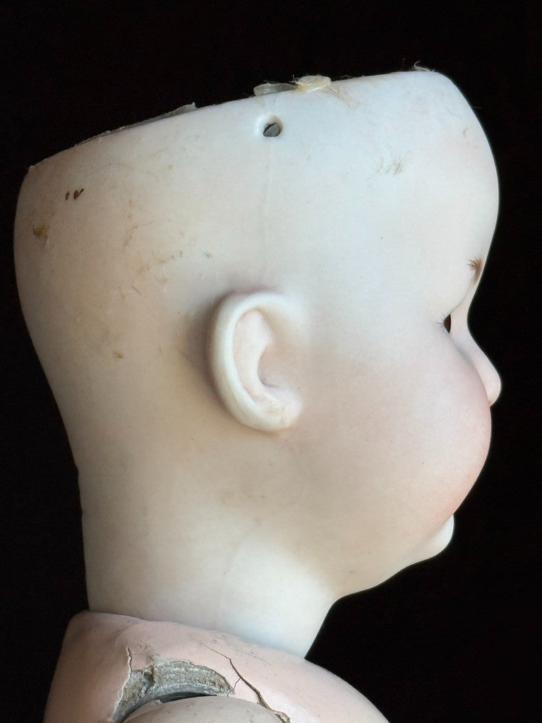 Antique German 16” Gebruder Heubach 10532 Bisque Head Character Doll