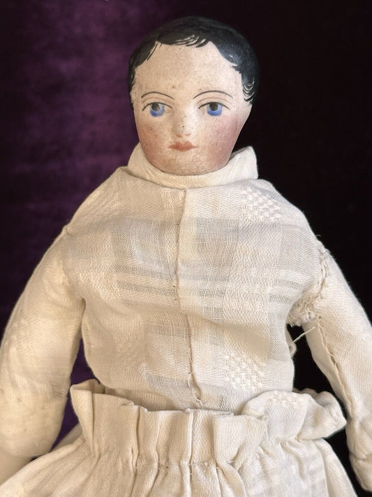 Antique 9” French (?) Gaultier (?) Rohmer (?) Parian Bisque Head Doll