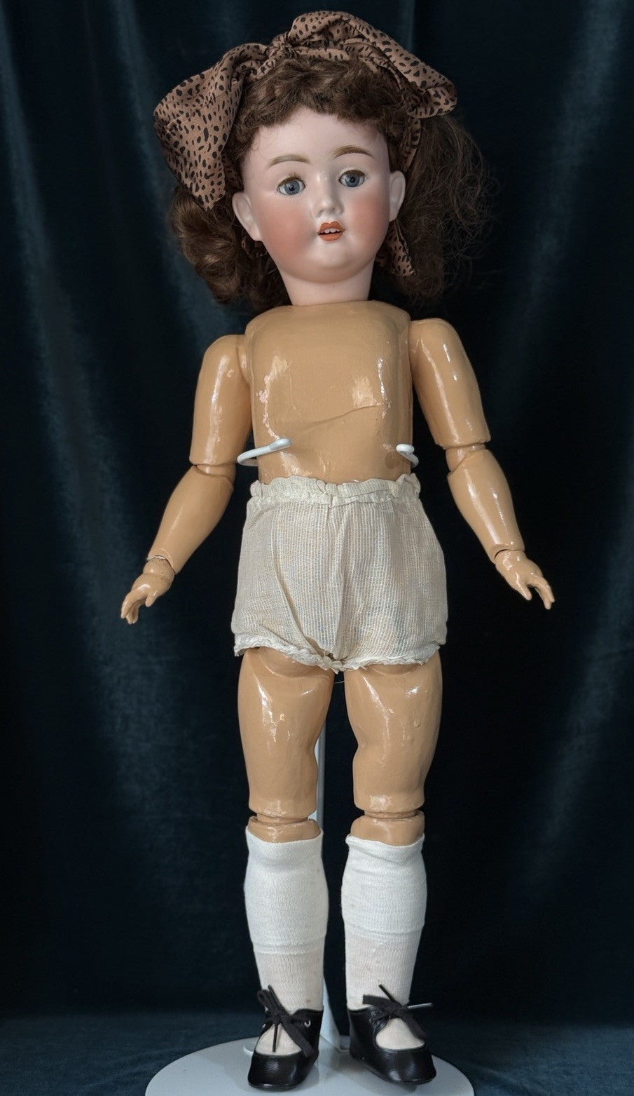 Antique German Kley Hahn Walkure 24” Doll Bisque Head Composition Body