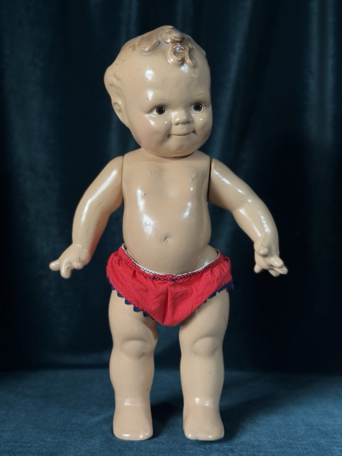 Vintage 1940’s Rose O’Neill “Scootles” All Composition 15” Doll