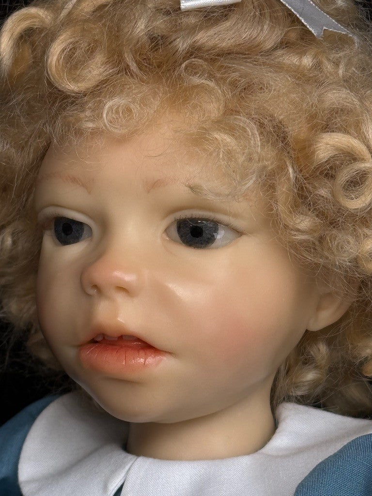 OOAK 18" Artist Carol Trobe Sculpted Polymer Clay Girl Doll