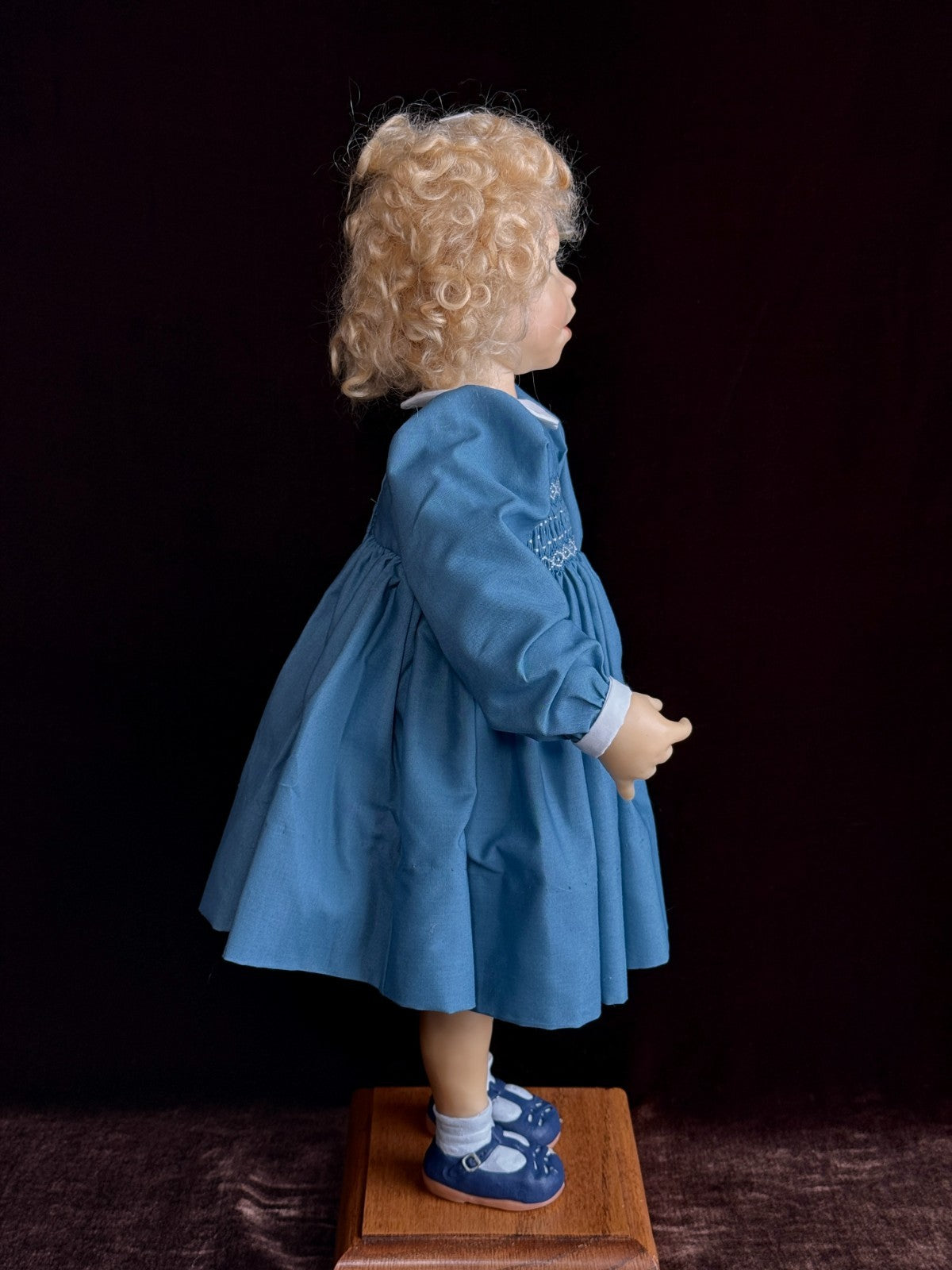 OOAK 18" Artist Carol Trobe Sculpted Polymer Clay Girl Doll