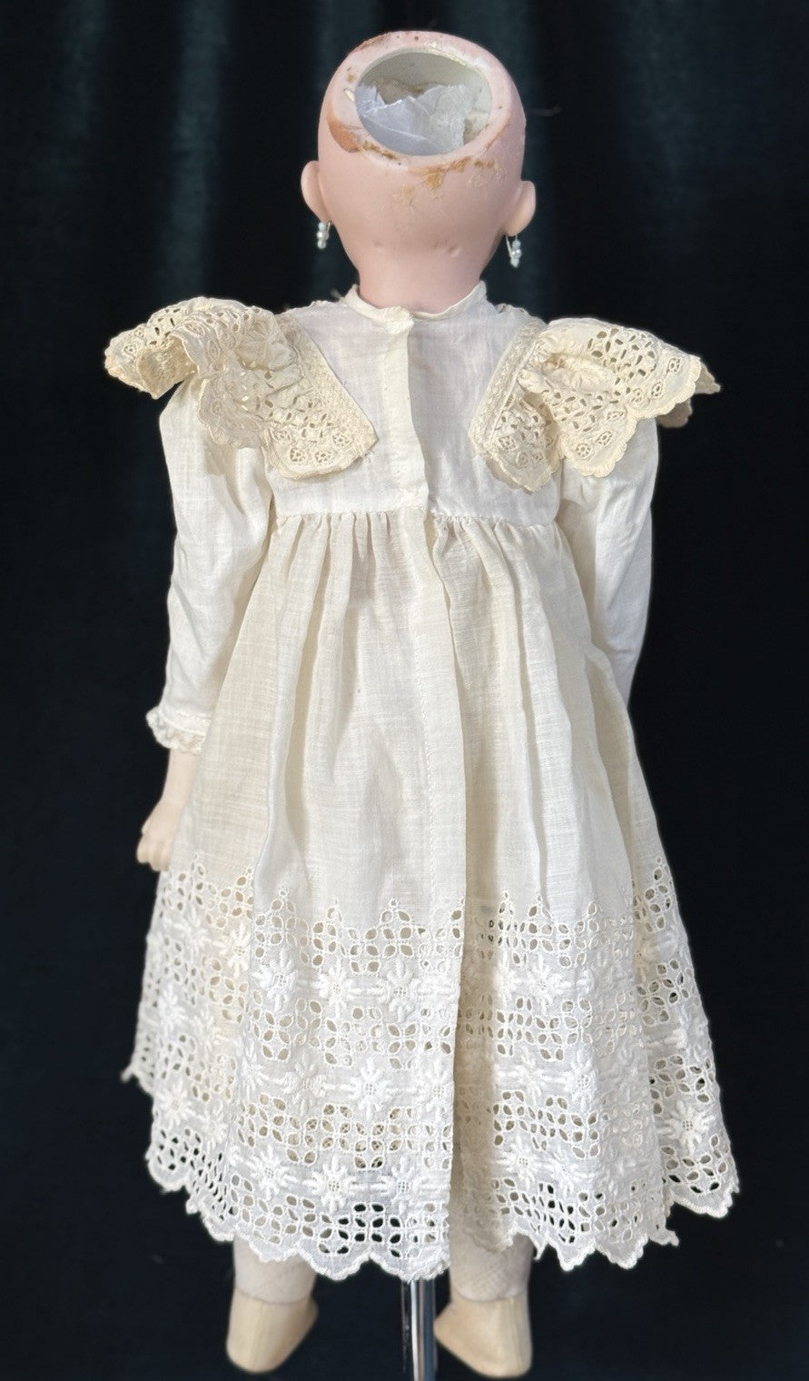 Antique German Simon Halbig Mold Dep 1040 Dep 8  Bisque Head 21” Doll