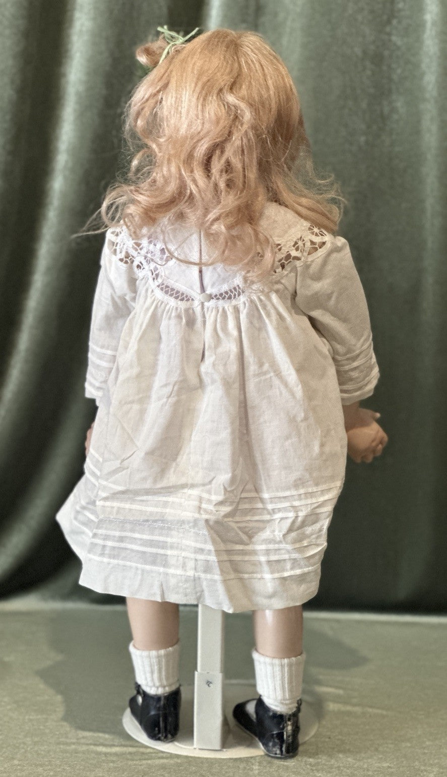 Collectible Artist Susan Krey Baby 29” Doll “Olivia” Wax Over Porcelain  LE 35