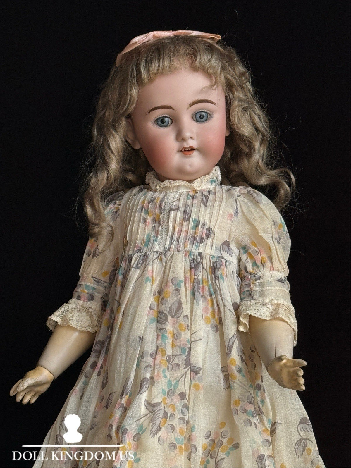 Antique German 24” Adolf Wislizenus 101 My Sweetheart Bisque Head Doll