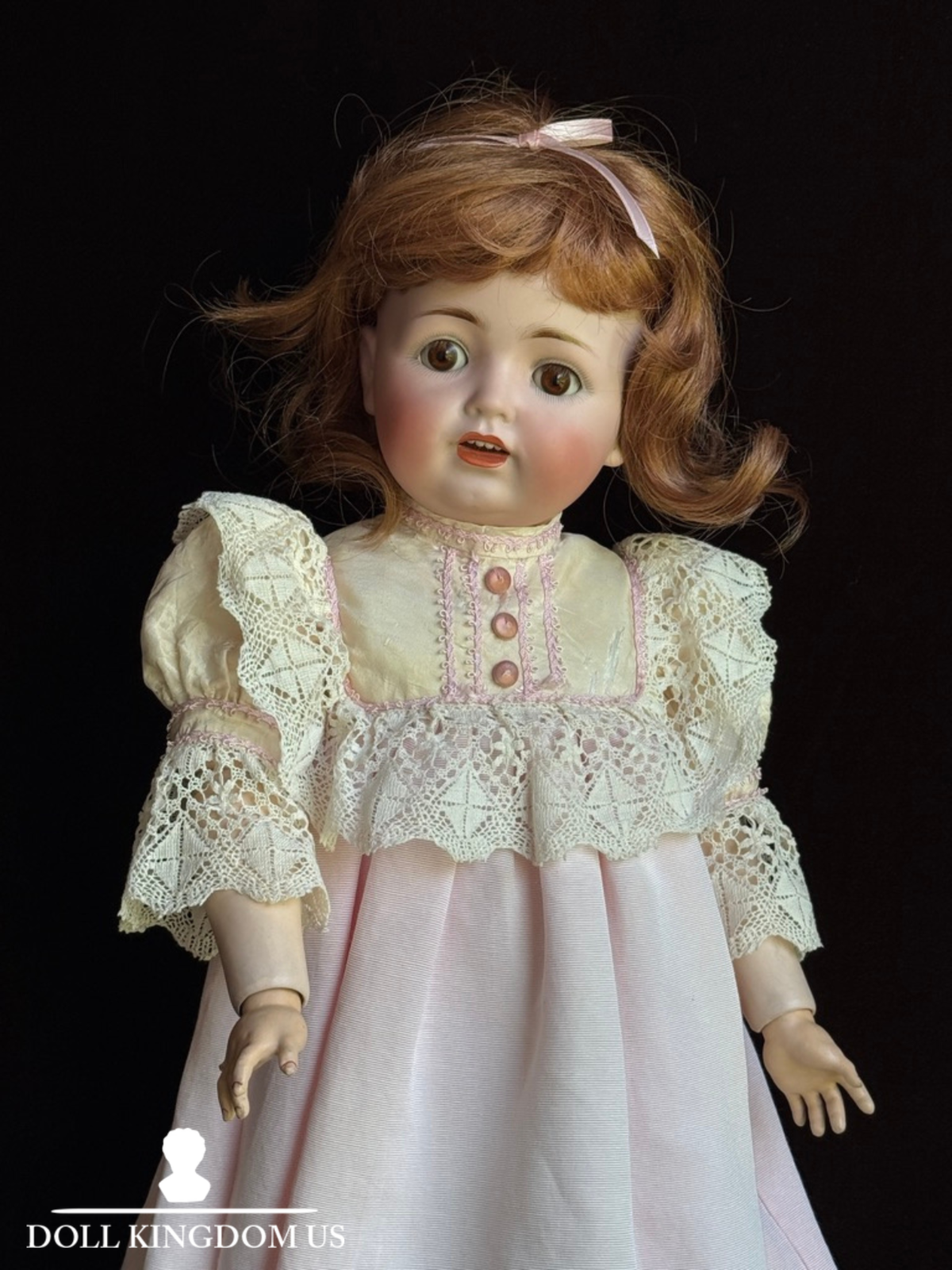 Antique German 22” Kestner JDK 260 Bisque Head Toddler Doll