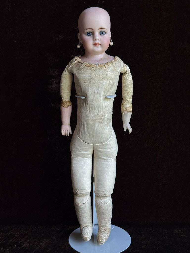 Antique German 16” Gebrüder Kuhnlenz 50 Simon Halbig Belton Bisuqe Head Doll