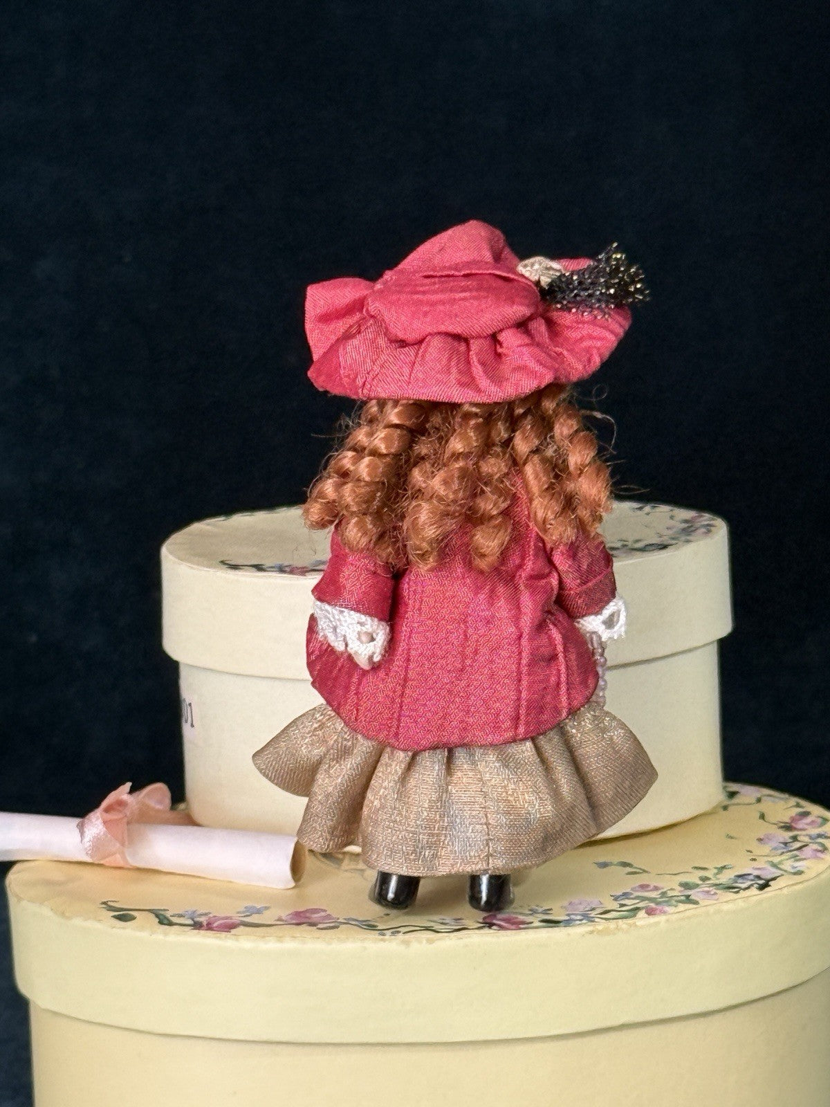 Lot Of 3 Artist Miniature Porcelain Dolls The Palmary Collection Three Heart