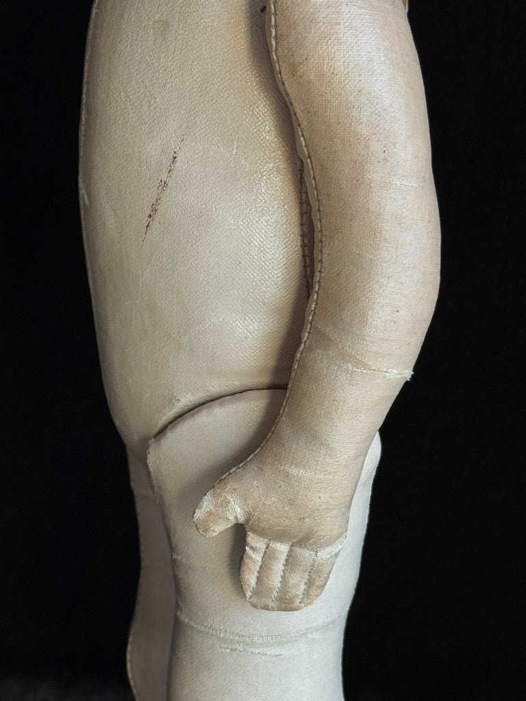 Unidentified German (?) 15.75” Kathe Kruse Style Oilcloth Boy Doll